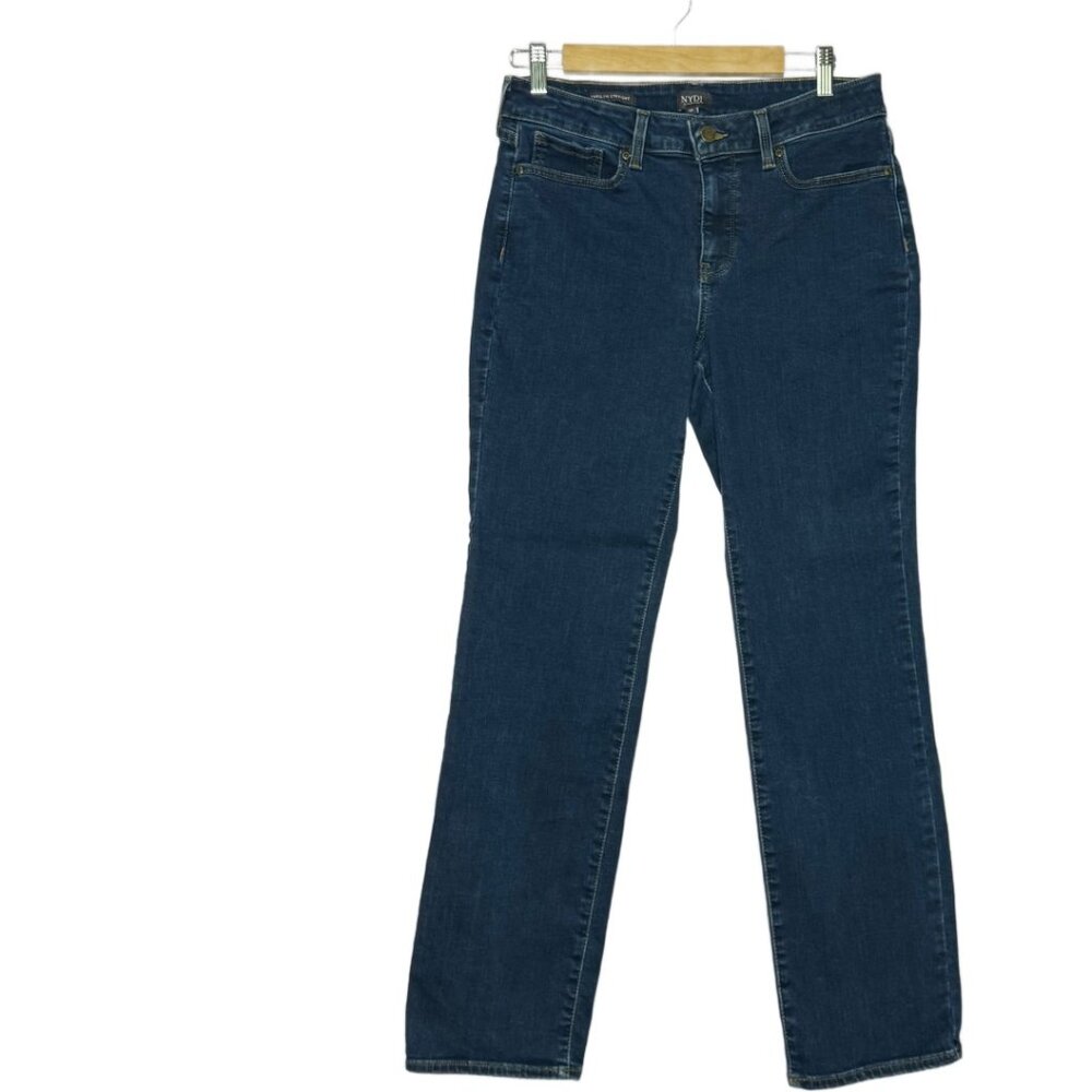 NYDJ Marilyn Straight Jean (Lift Tuck) Color Jordan (Blue) Regular Sz 10